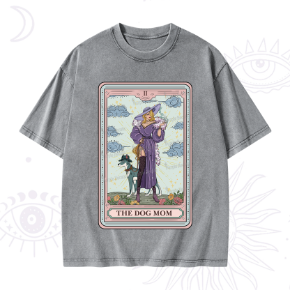 Purplehecate The Dog Mom Tarot Washed T-Shirt