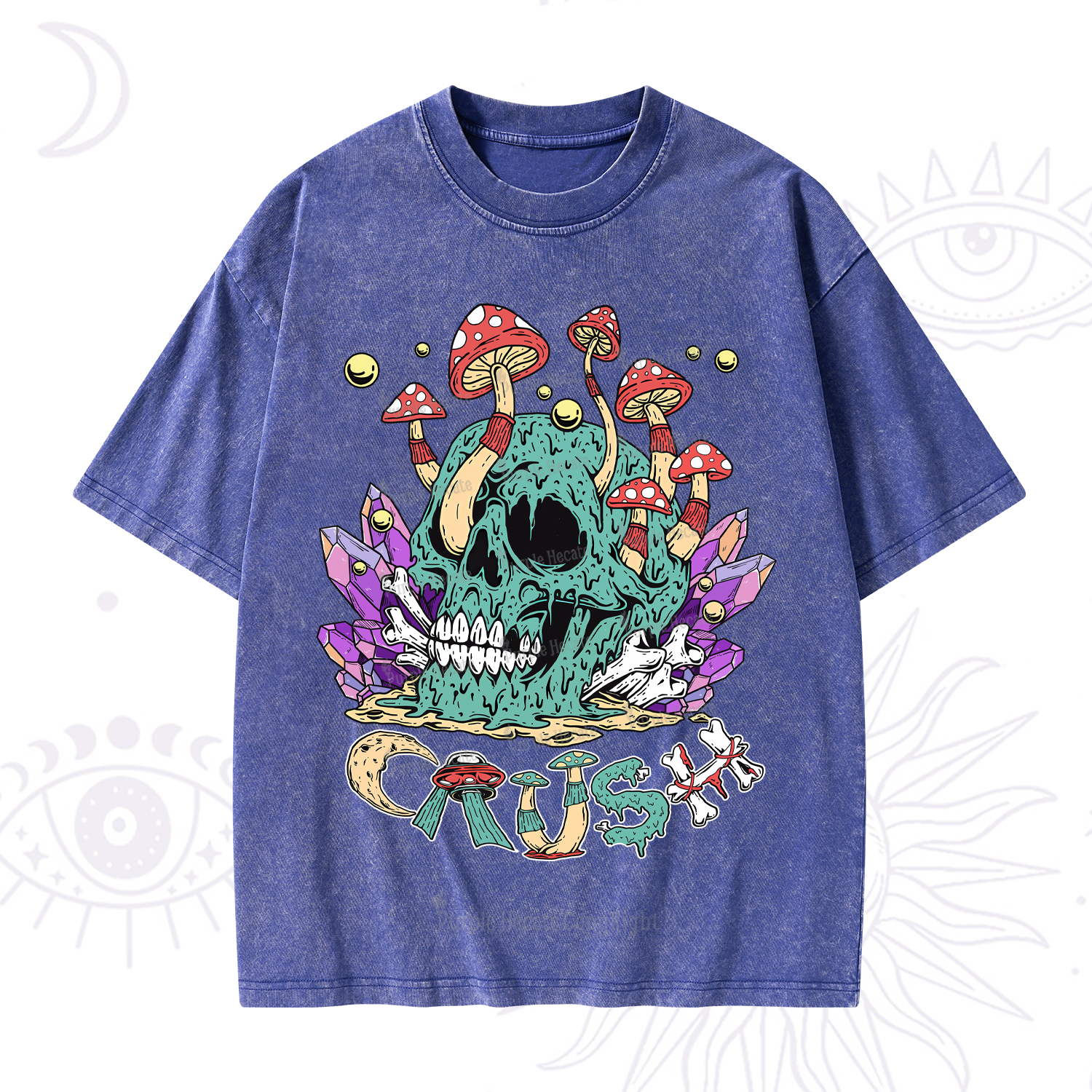 Purplehecate Magic Skeleton Washed T-Shirt