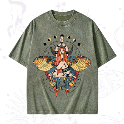 Purplehecate Luna Moth Washed T-Shirt