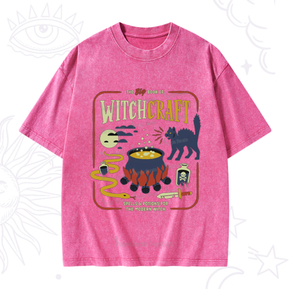 Purplehecate Book Of Witchcraft Washed T-Shirt