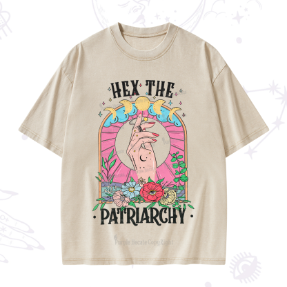 Purplehecate Hex The Patriarchy Washed T-Shirt
