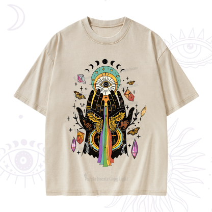 Purplehecate Mystical Witchy Hands Washed T-Shirt