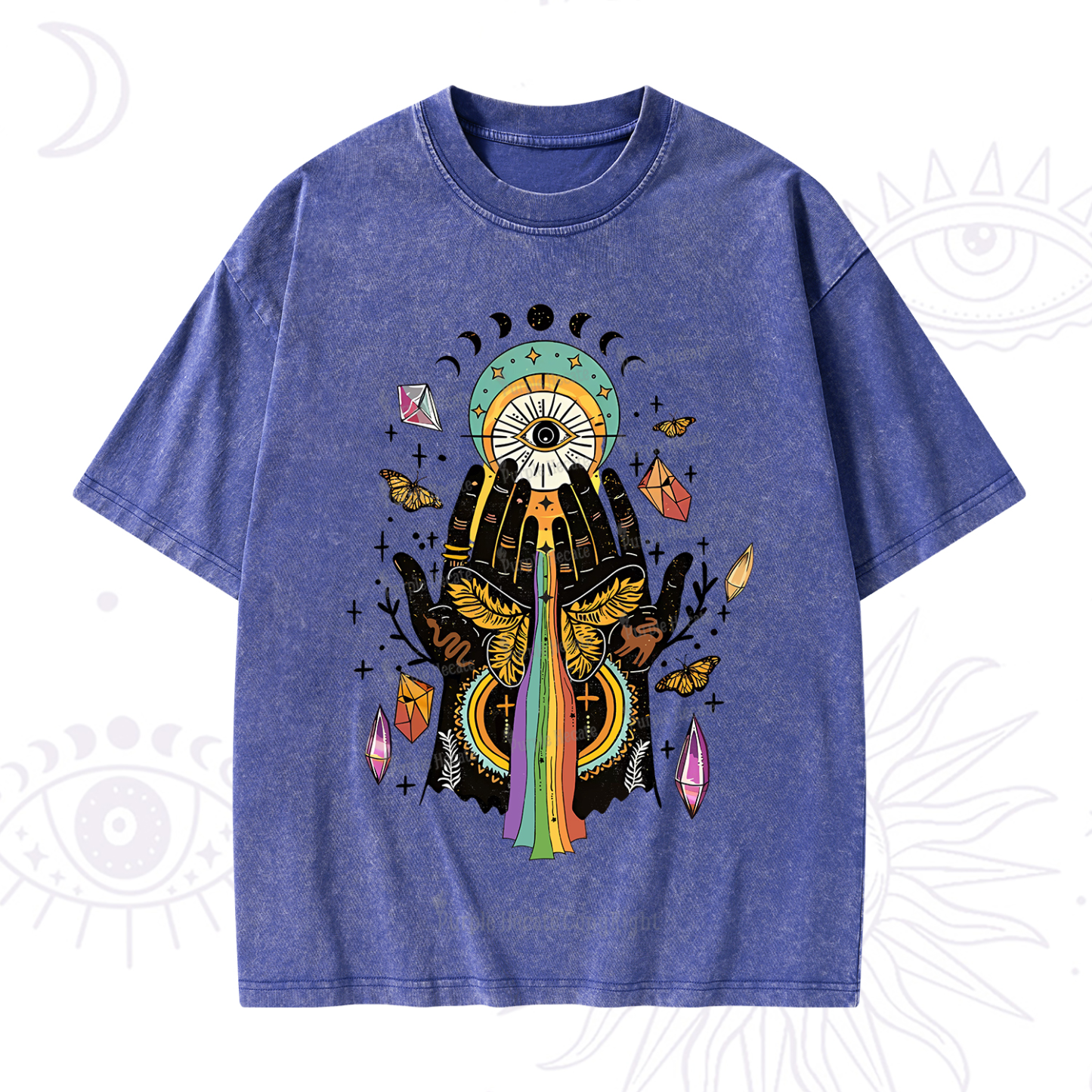 Purplehecate Mystical Witchy Hands Washed T-Shirt
