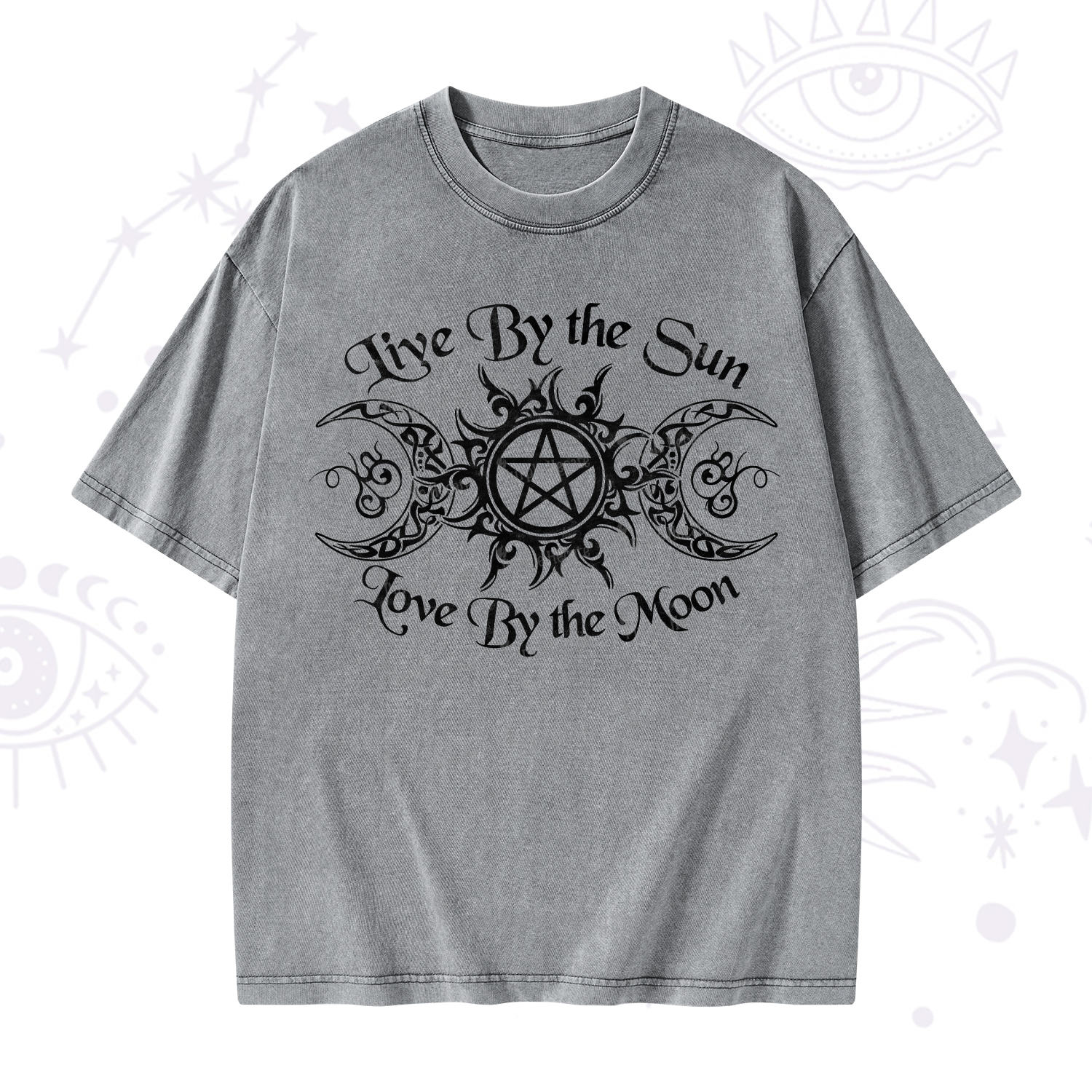 Purplehecate Hecate's Lunar Blessing Washed T-Shirt