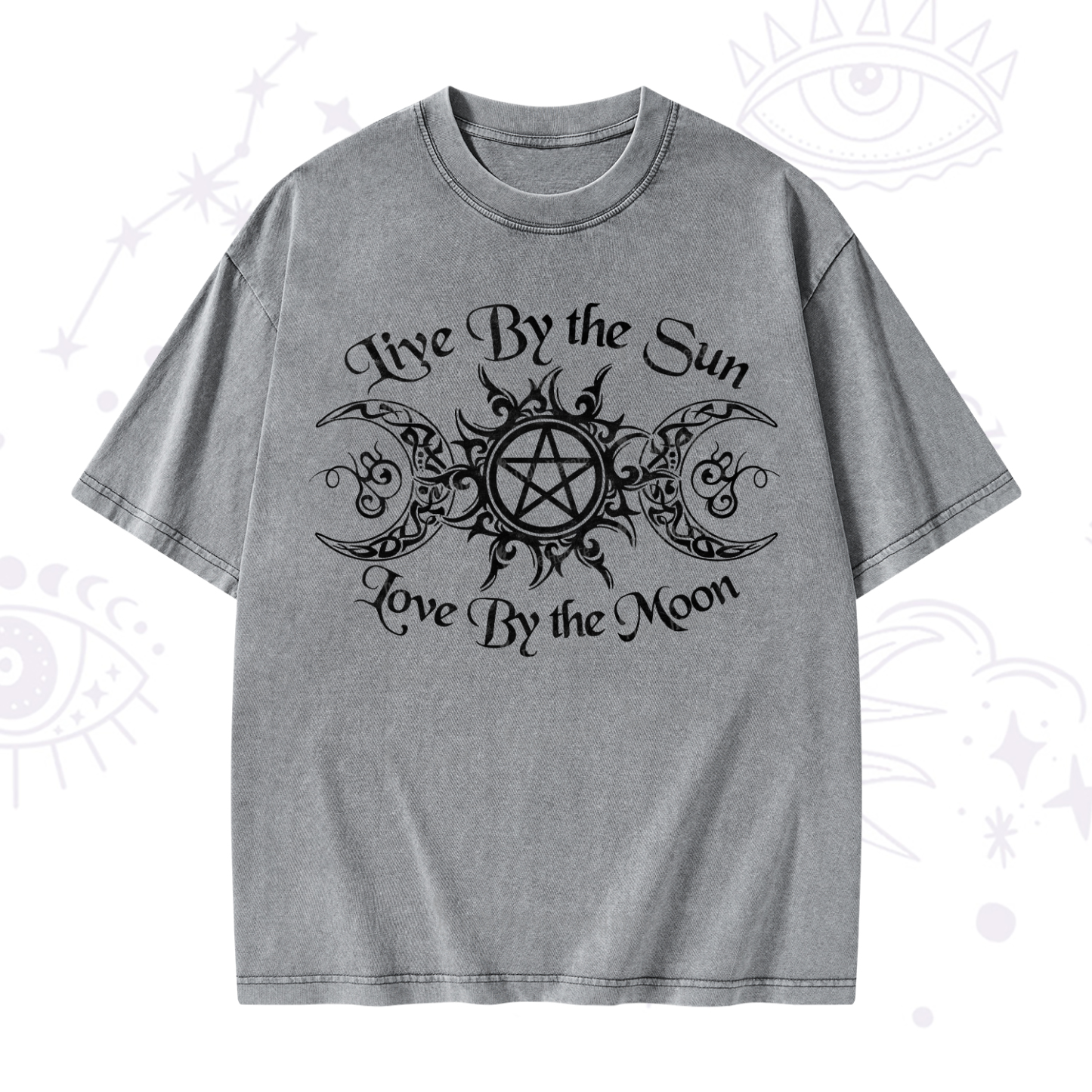 Purplehecate Hecate's Lunar Blessing Washed T-Shirt