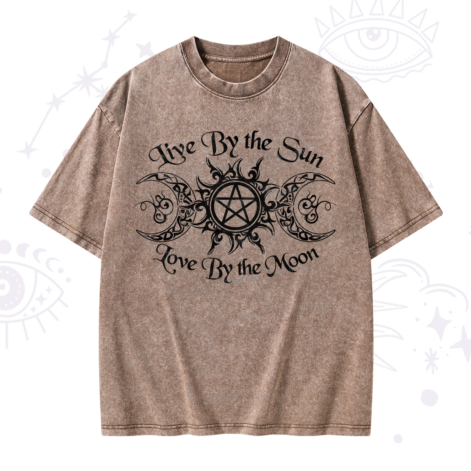 Purplehecate Hecate's Lunar Blessing Washed T-Shirt