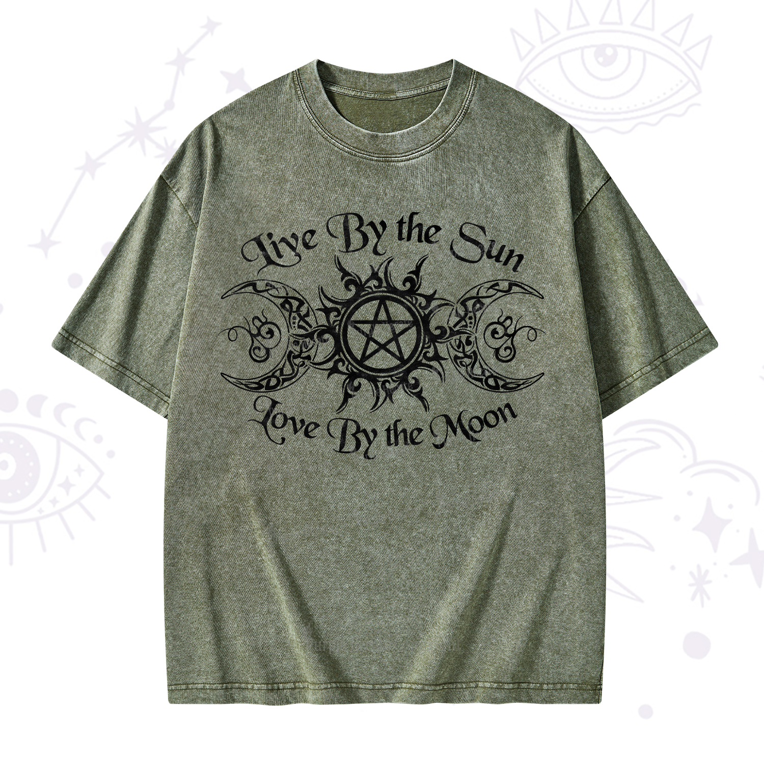 Purplehecate Hecate's Lunar Blessing Washed T-Shirt