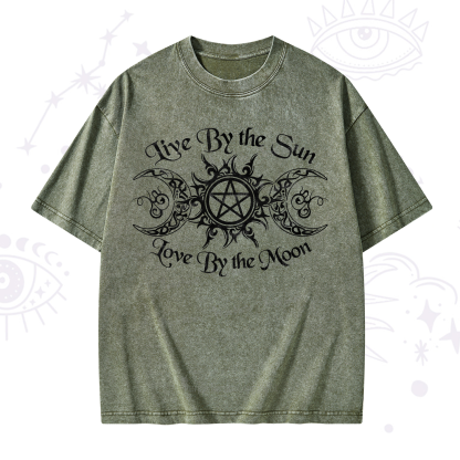 Purplehecate Hecate's Lunar Blessing Washed T-Shirt