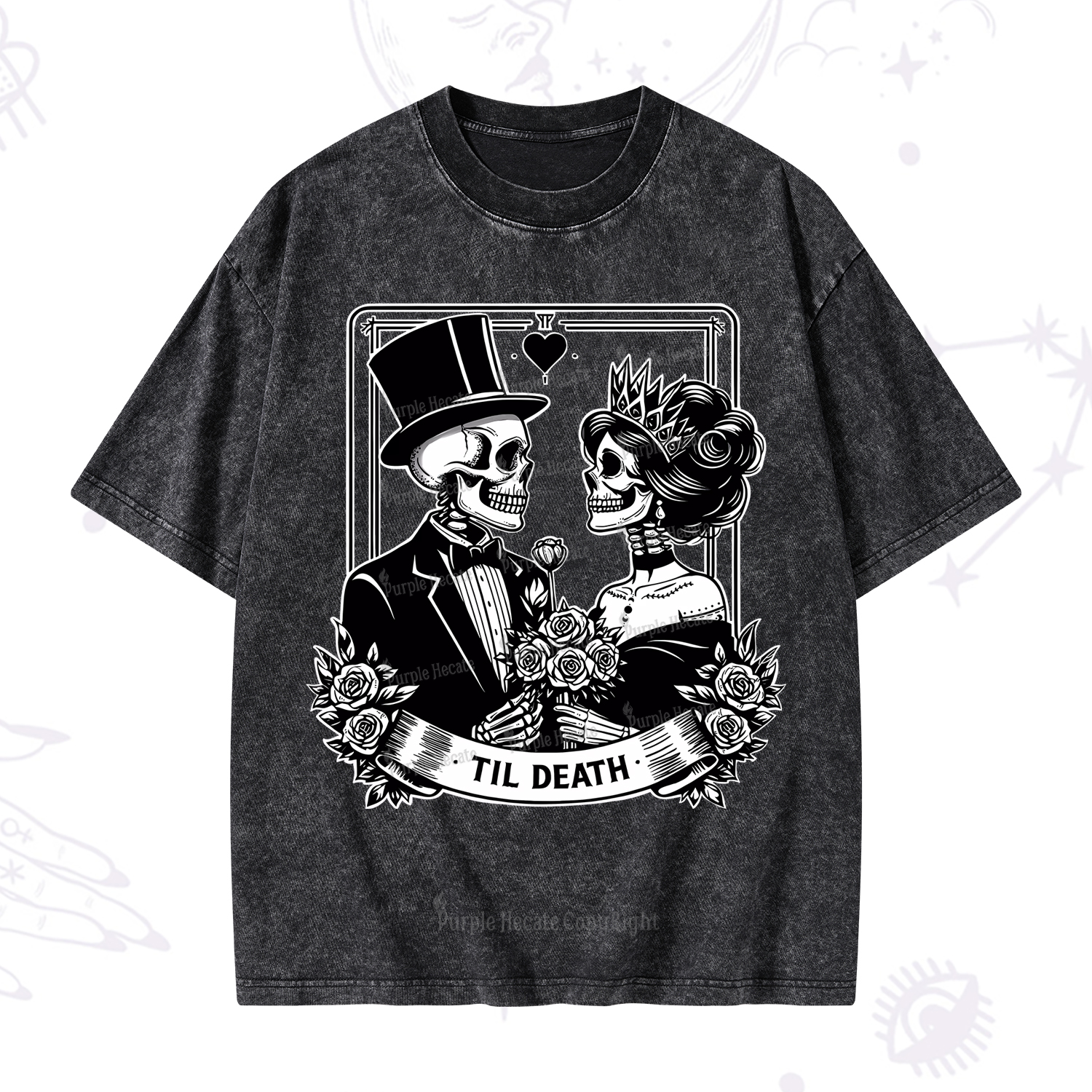 Purplehecate Til Death Washed T-Shirt