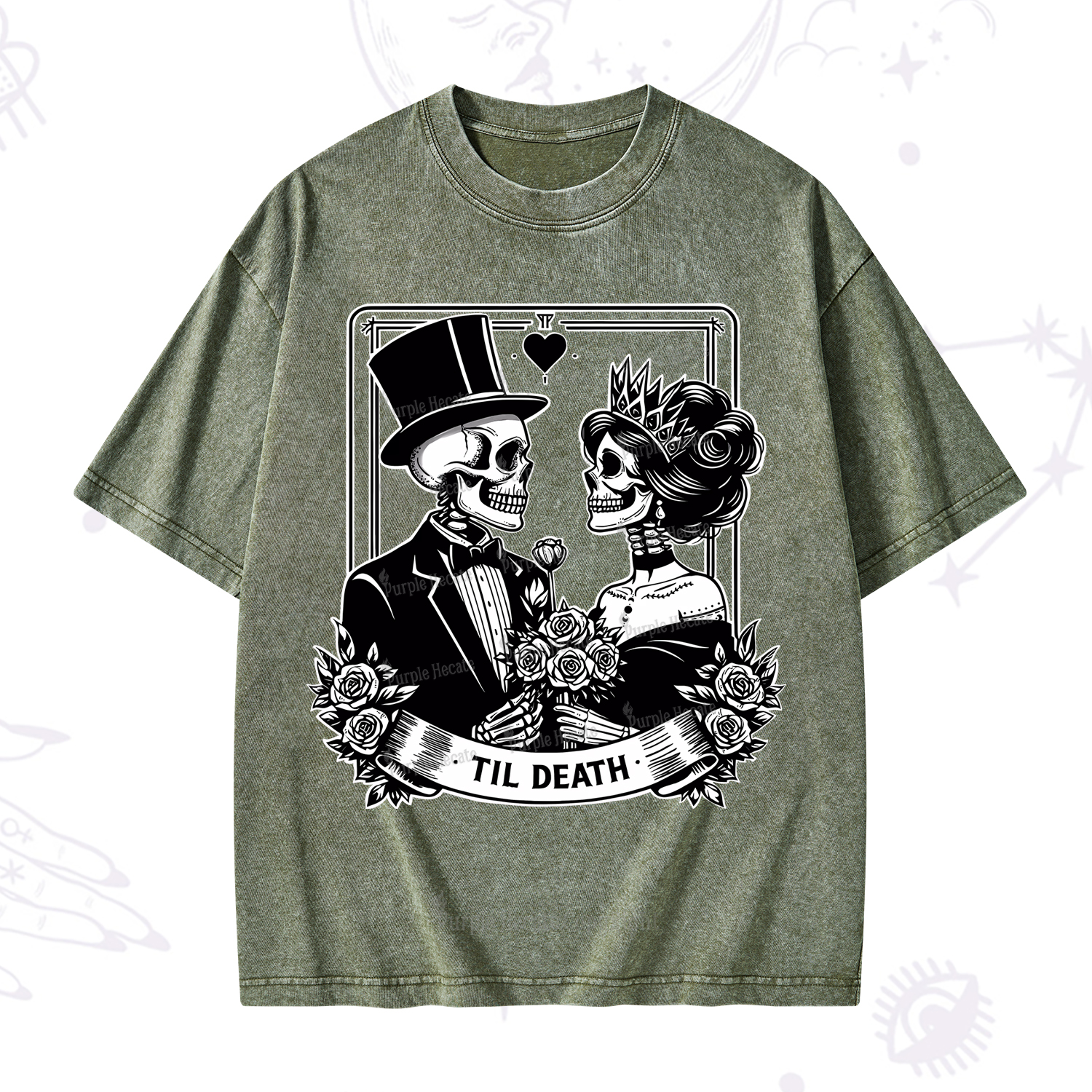 Purplehecate Til Death Washed T-Shirt