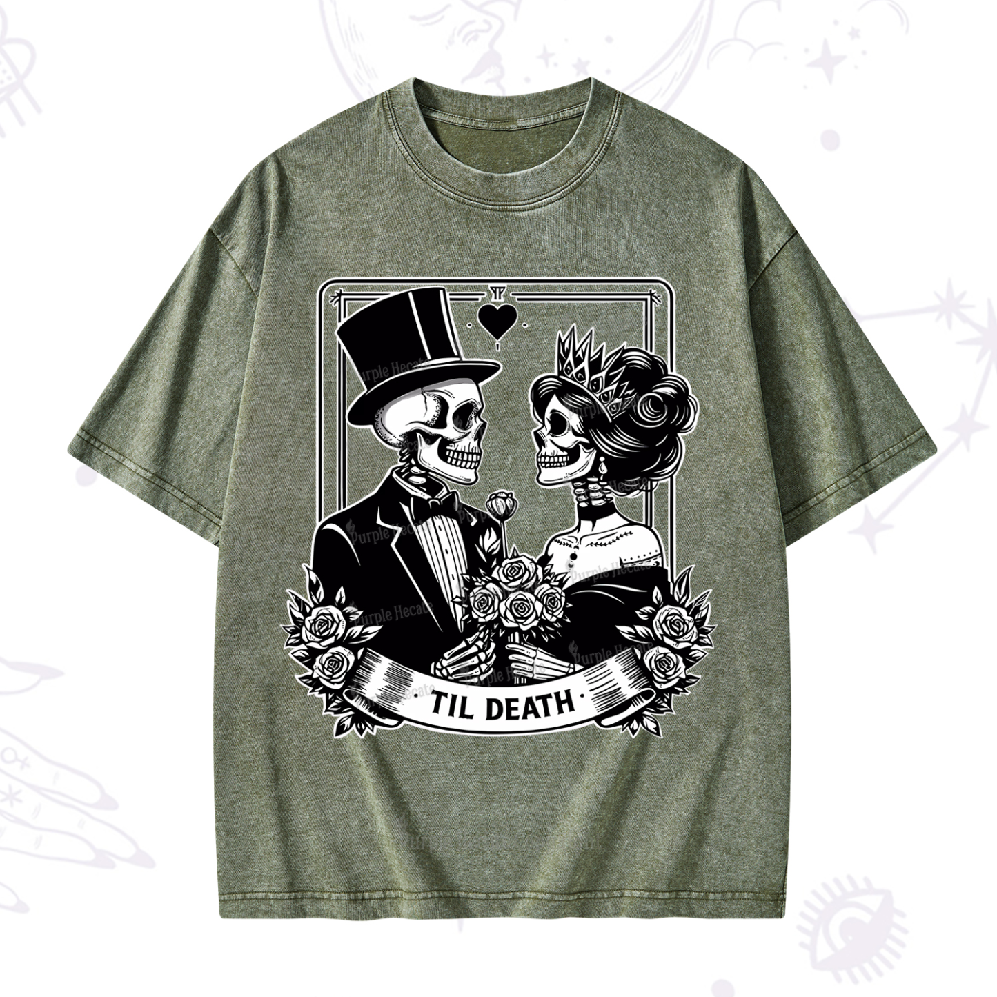 Purplehecate Til Death Washed T-Shirt