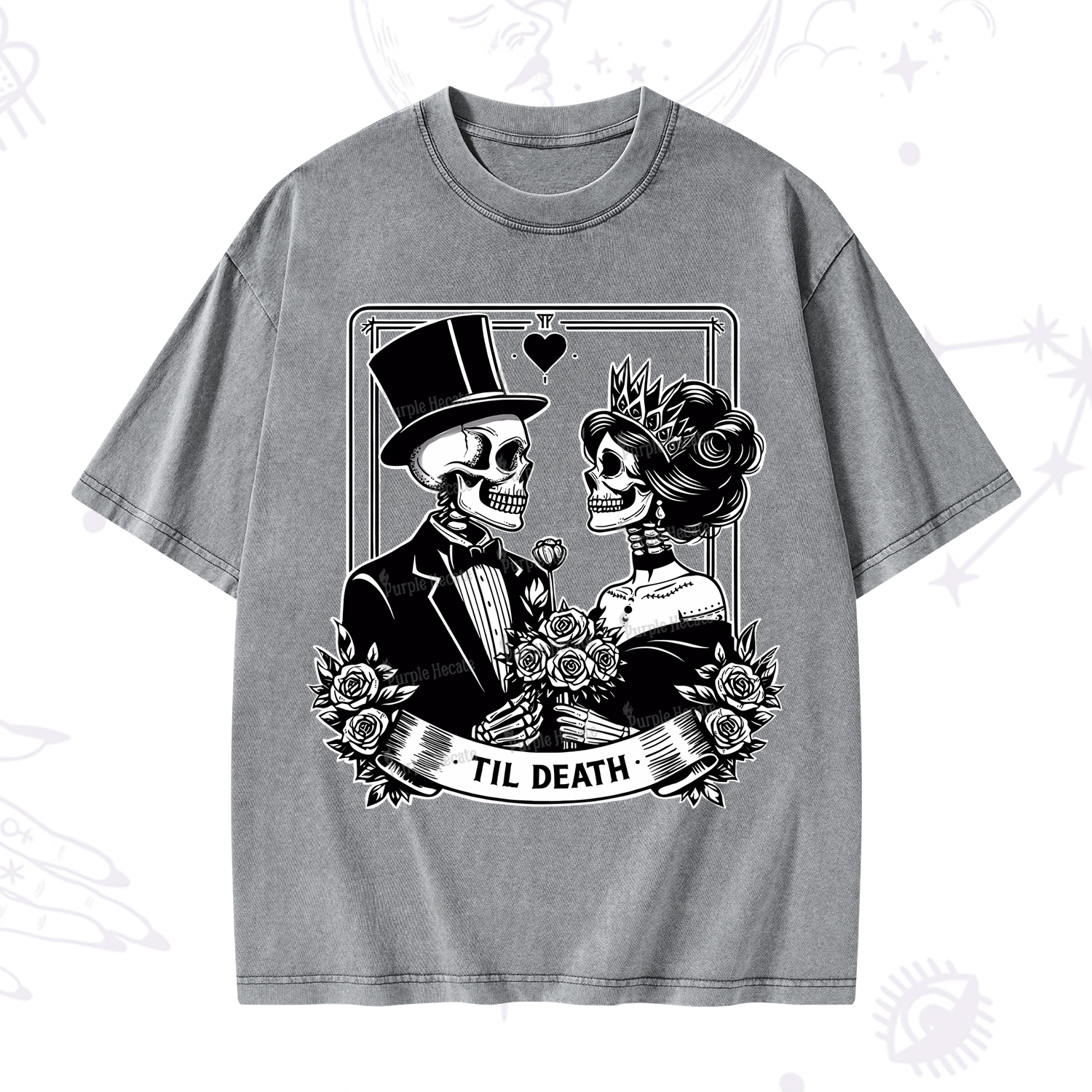 Purplehecate Til Death Washed T-Shirt