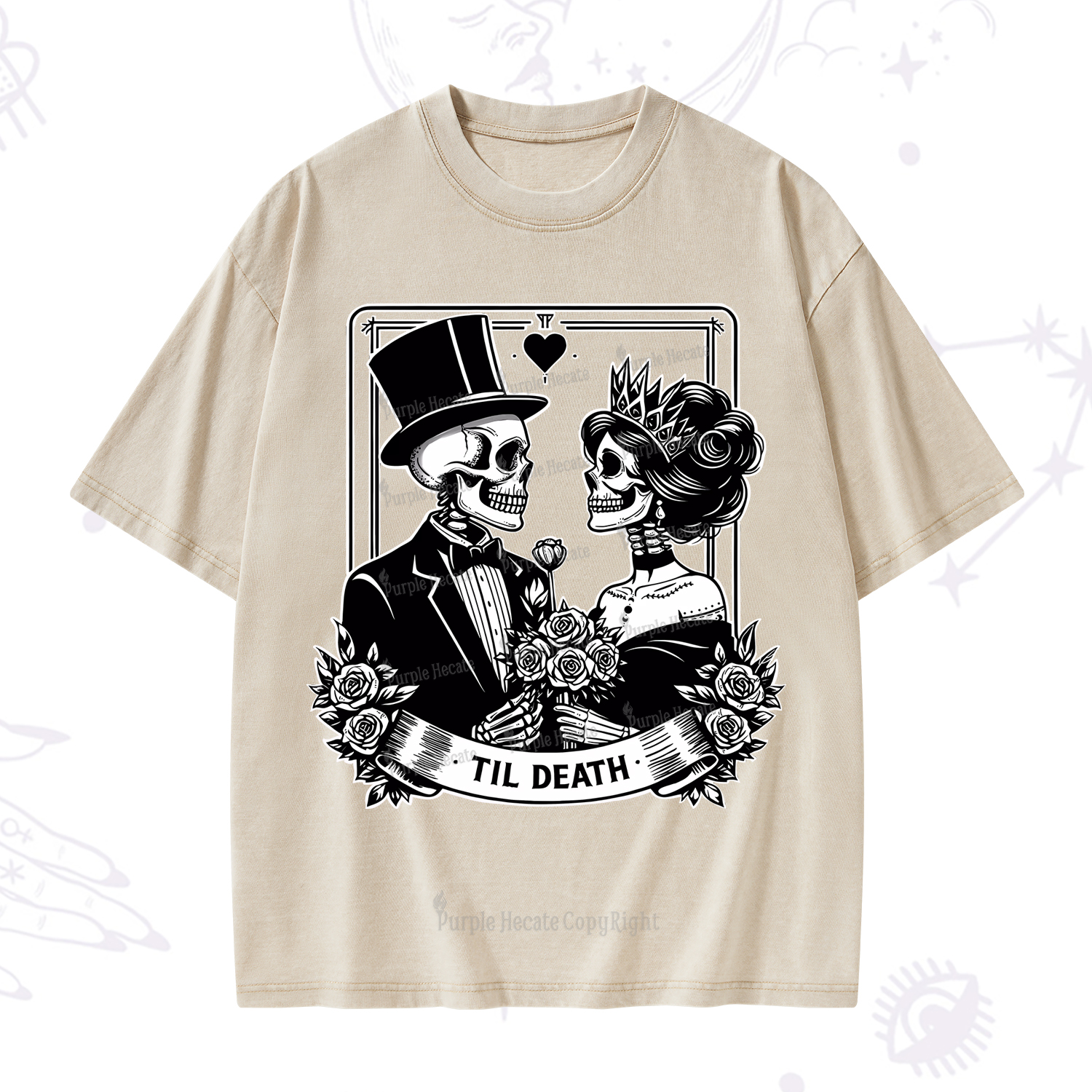 Purplehecate Til Death Washed T-Shirt