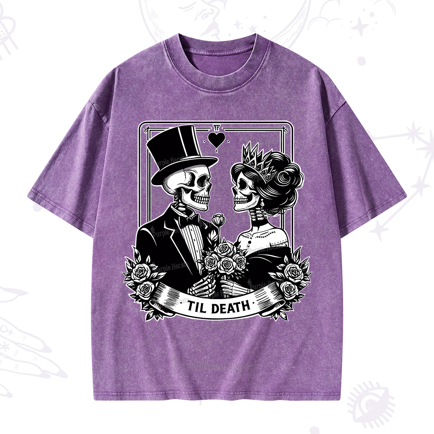 Purplehecate Til Death Washed T-Shirt