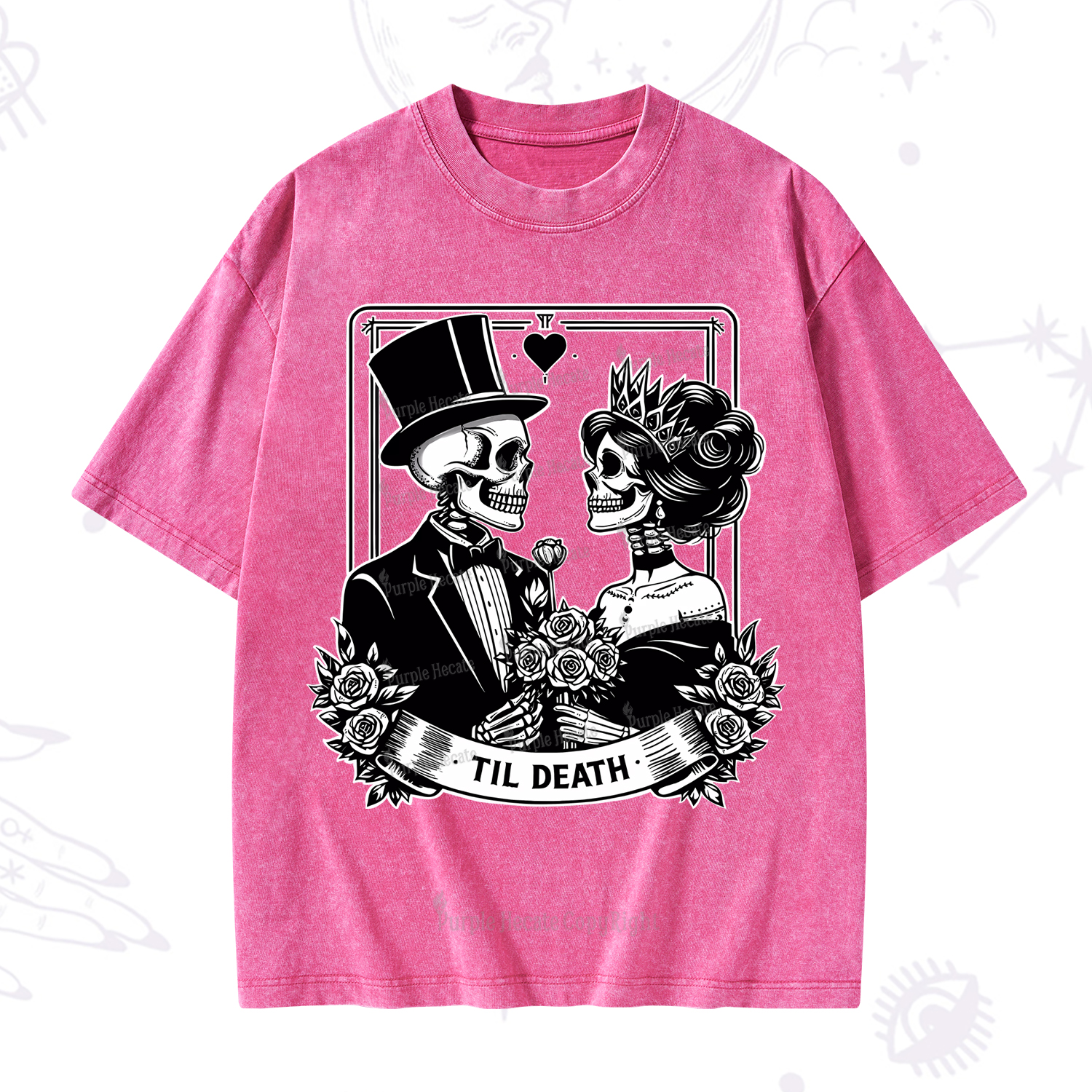 Purplehecate Til Death Washed T-Shirt