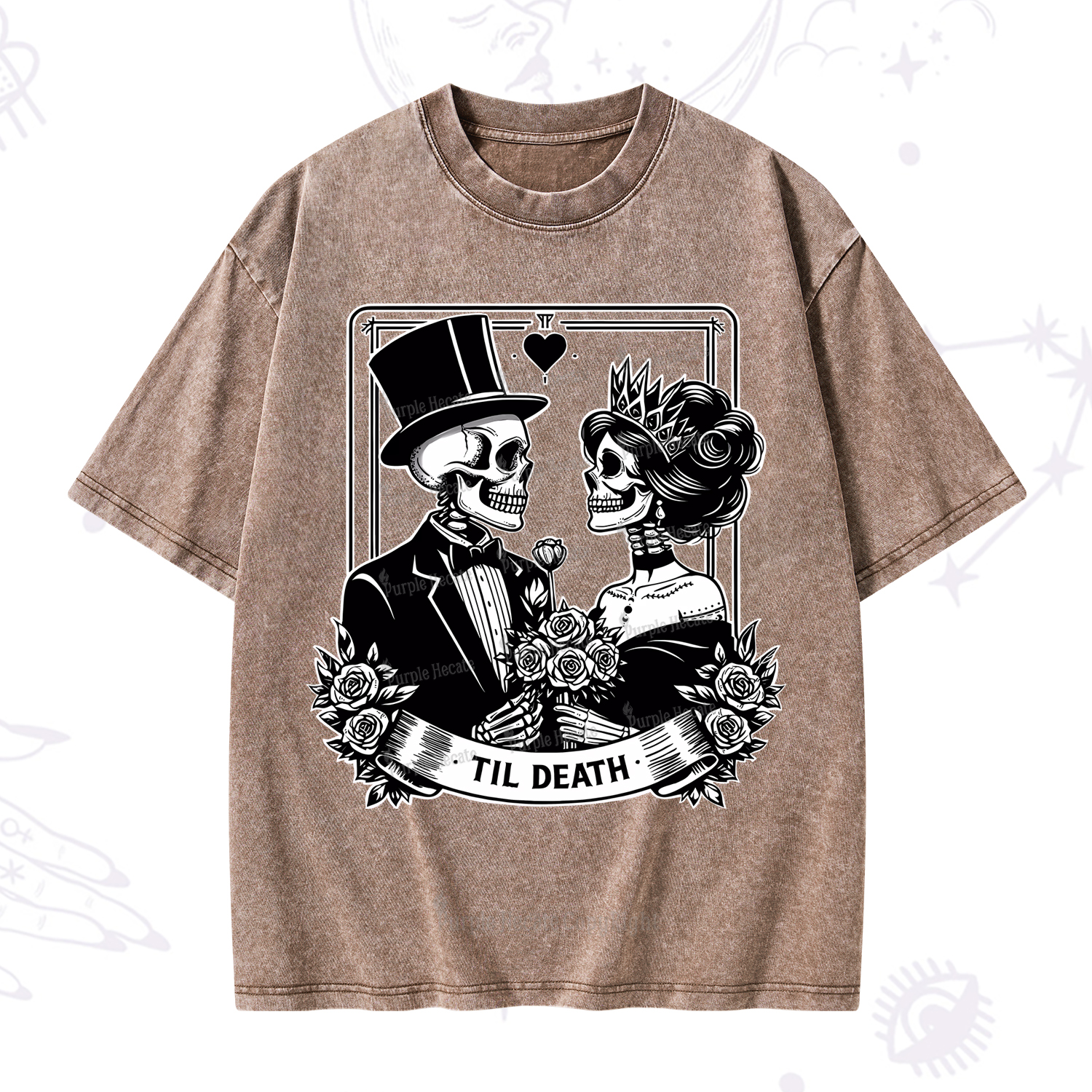 Purplehecate Til Death Washed T-Shirt