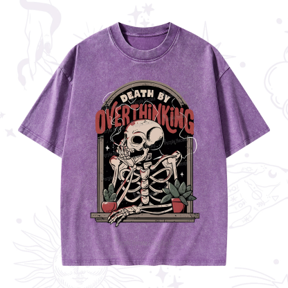 Purplehecate Death By Overthinking Washed T-Shirt