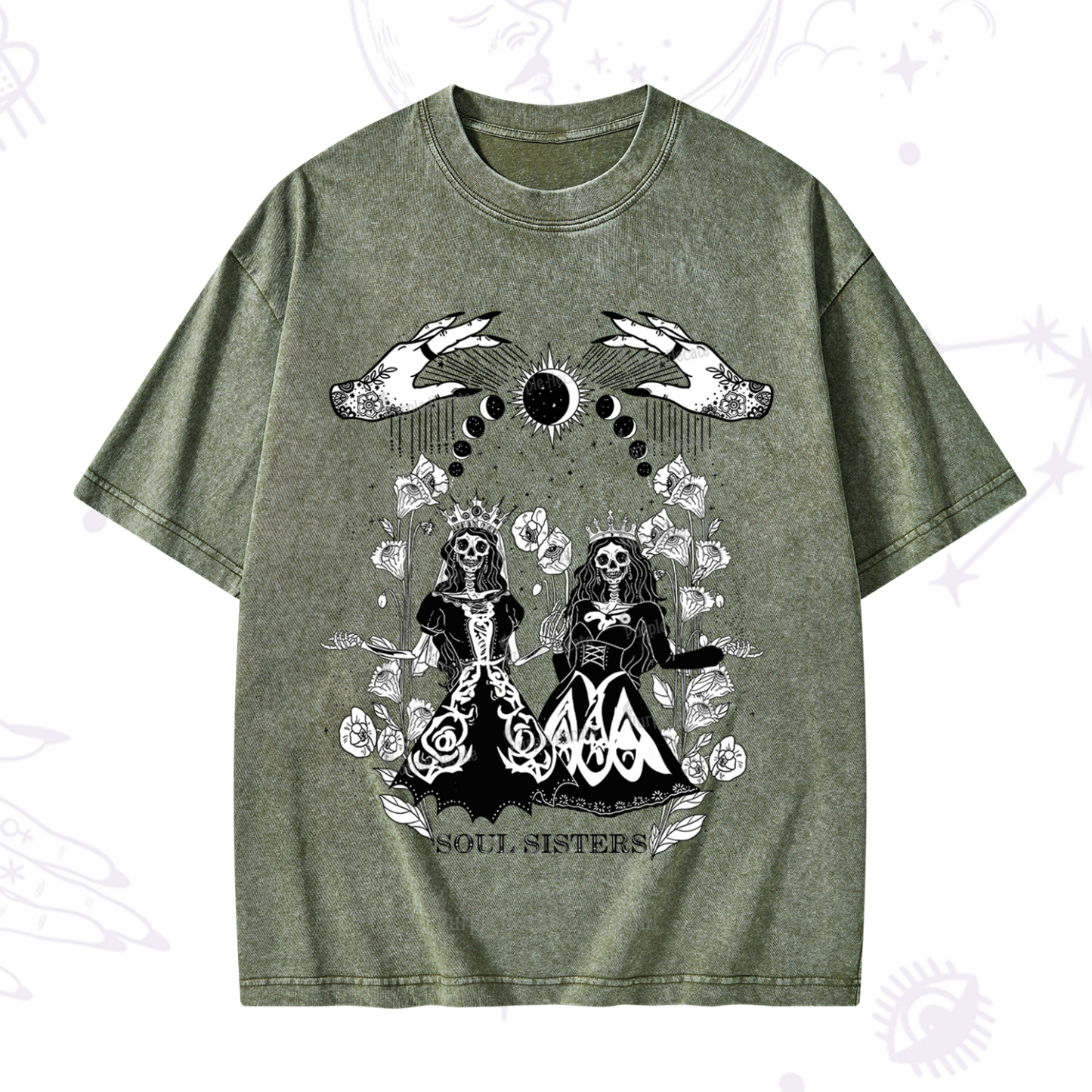 Purplehecate Soul Sister Washed T-Shirt