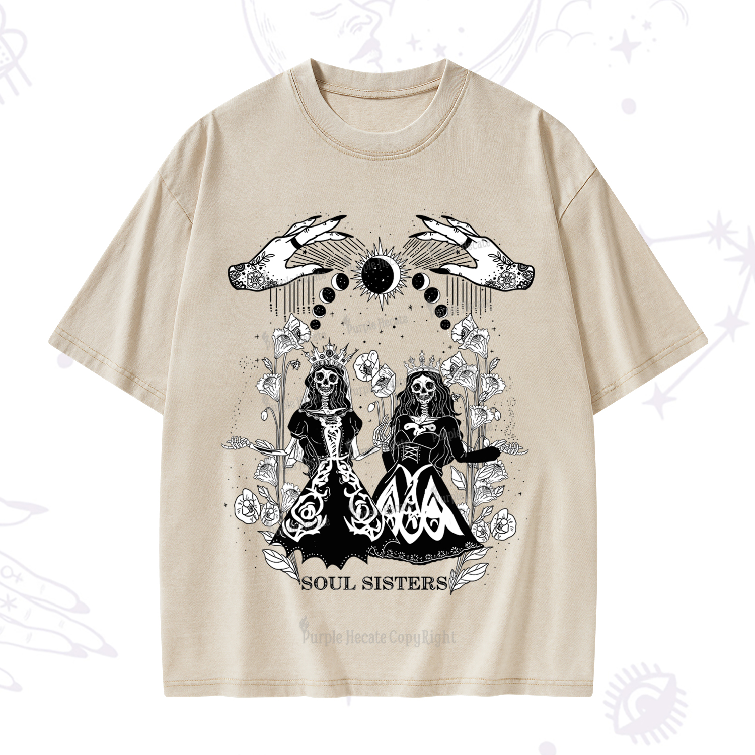 Purplehecate Soul Sister Washed T-Shirt