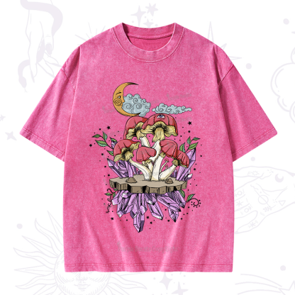 Purplehecate Fantasy Mushroom Washed T-Shirt