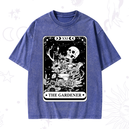 Purplehecate The Gardener Tarot Card Washed T-Shirt
