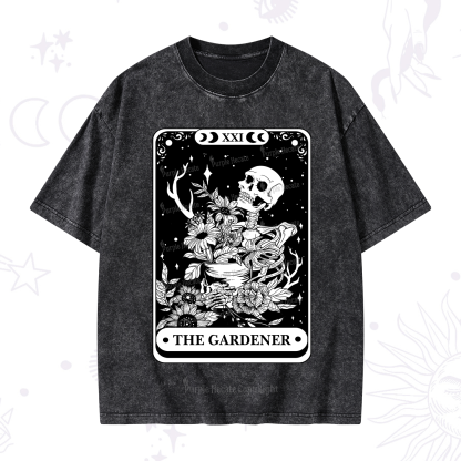 Purplehecate The Gardener Tarot Card Washed T-Shirt