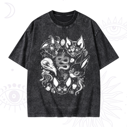 Purplehecate Familiar Spirits Washed T-Shirt