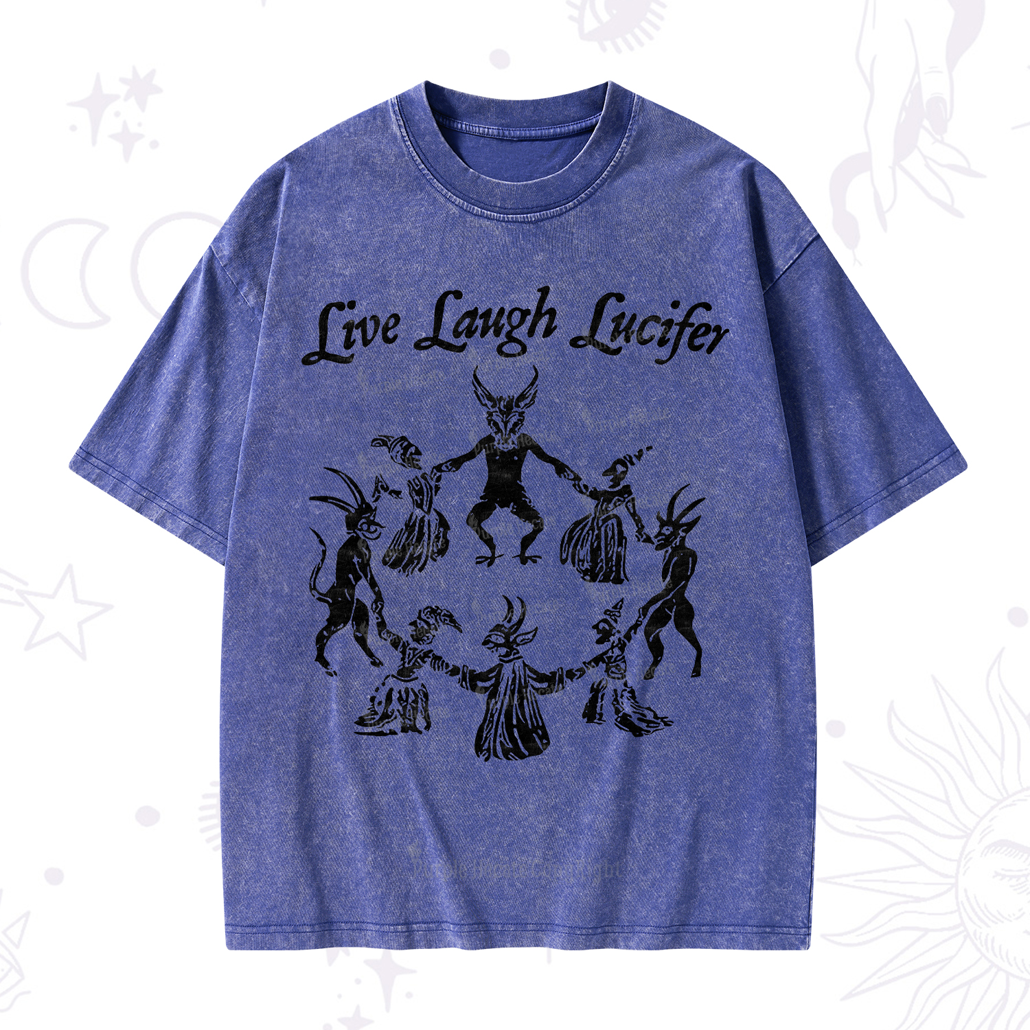 Purplehecate Live Laugh Lucifer Washed T-Shirt