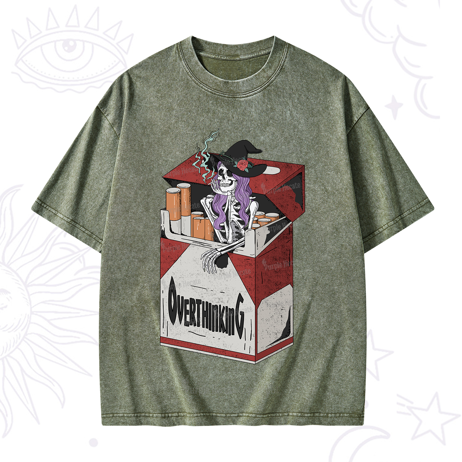 Purplehecate Overthinking Washed T-Shirt