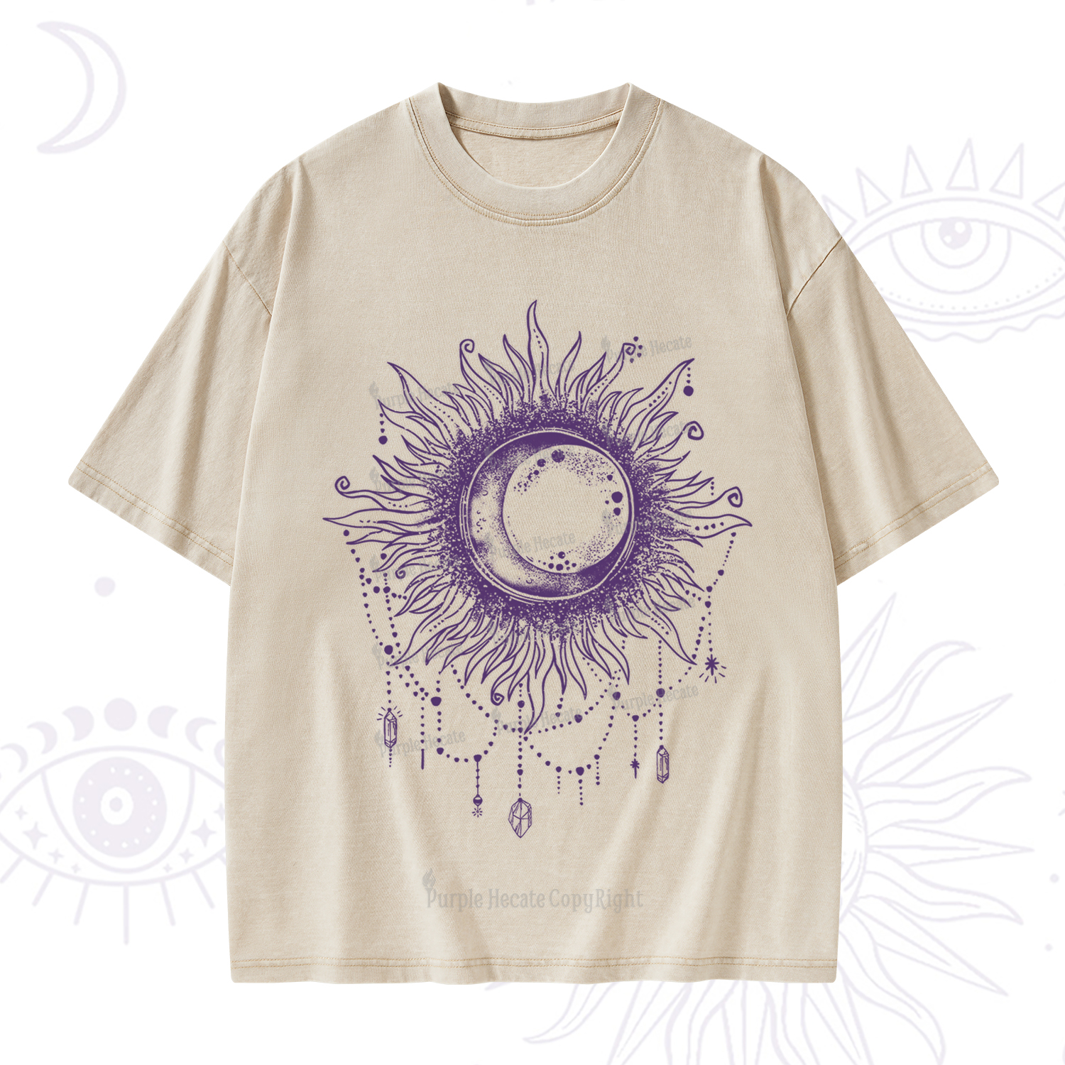 Purplehecate Starry Eye Washed T-Shirt