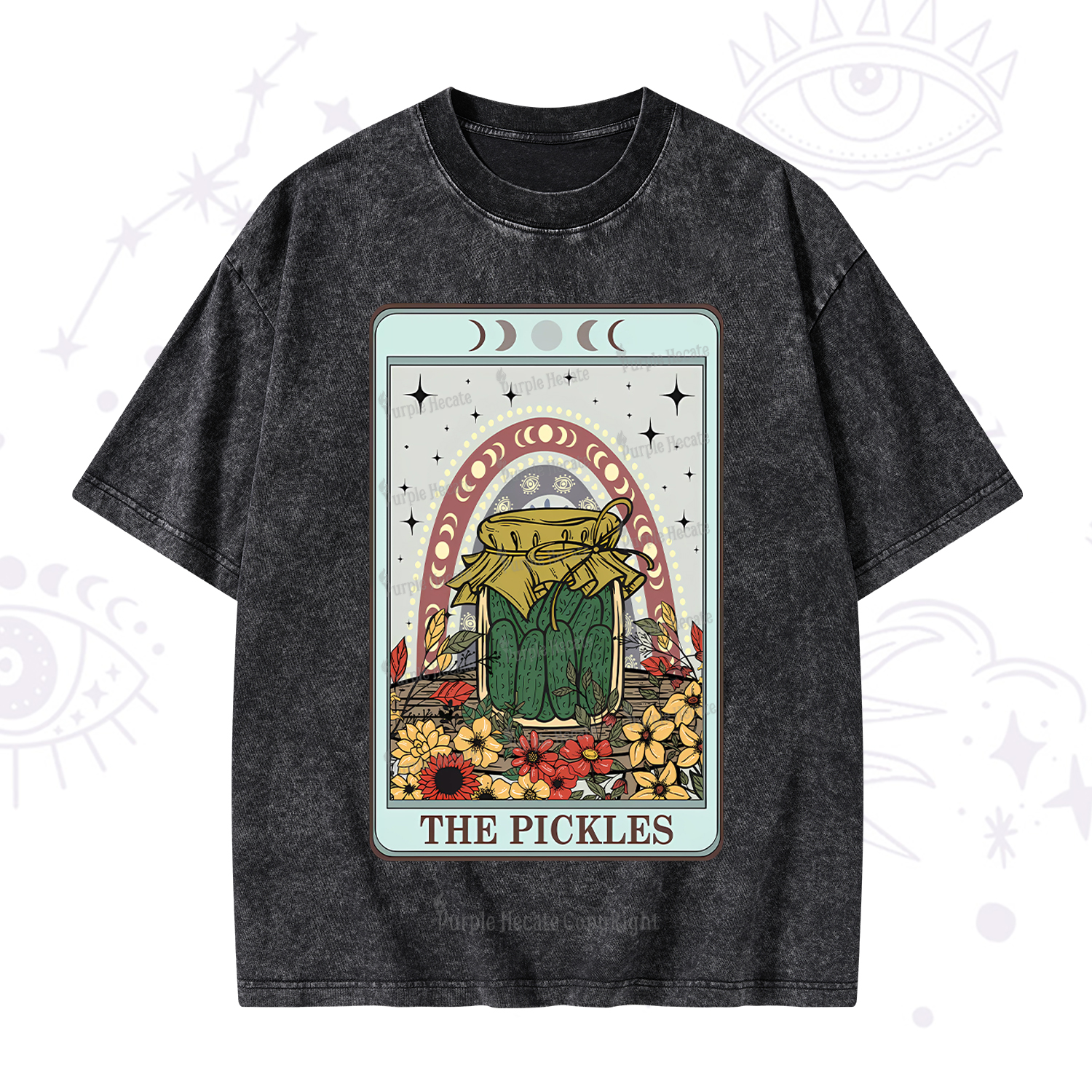 Purplehecate The Pickles Tarot Washed T-Shirt
