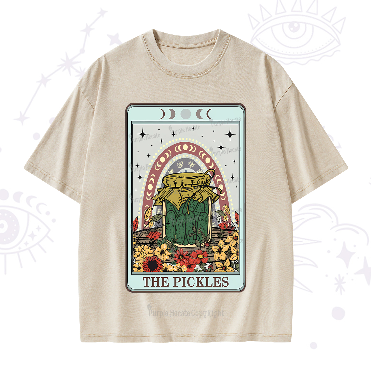Purplehecate The Pickles Tarot Washed T-Shirt