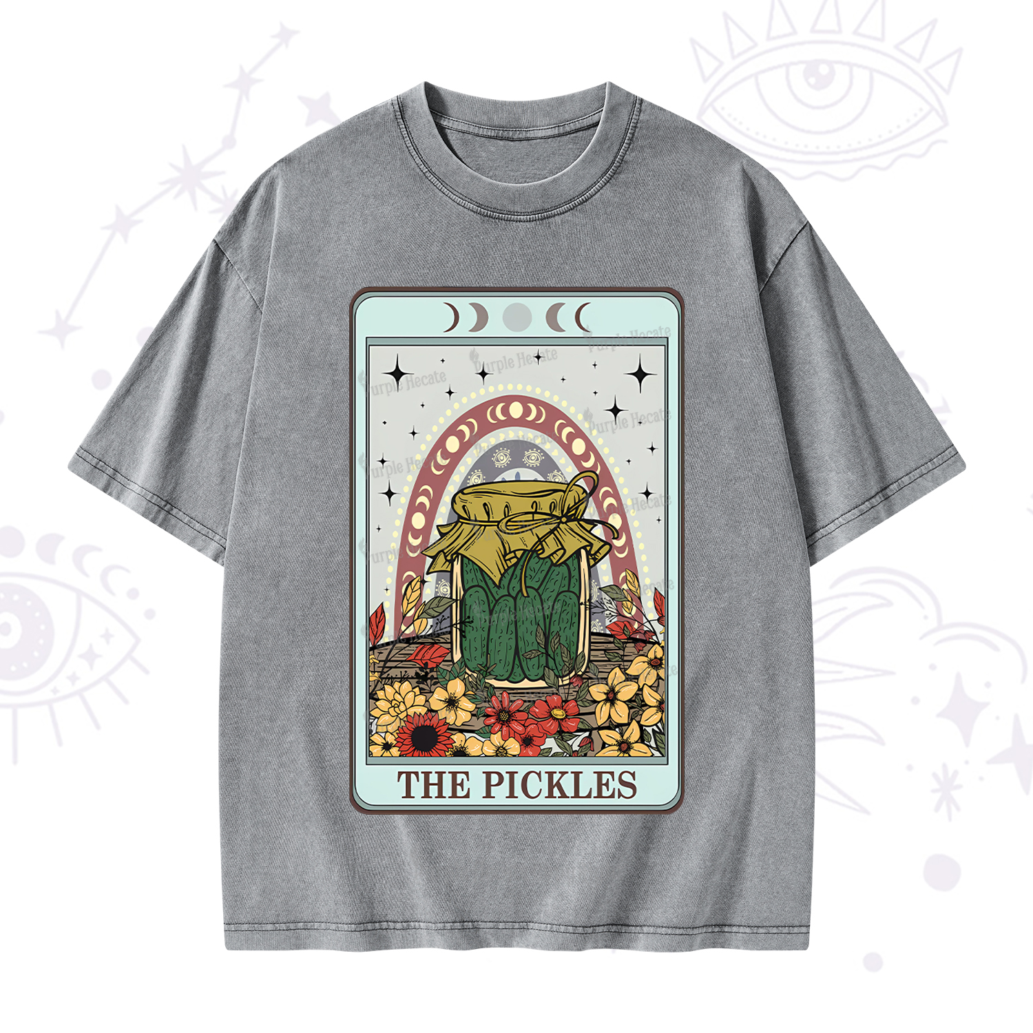 Purplehecate The Pickles Tarot Washed T-Shirt