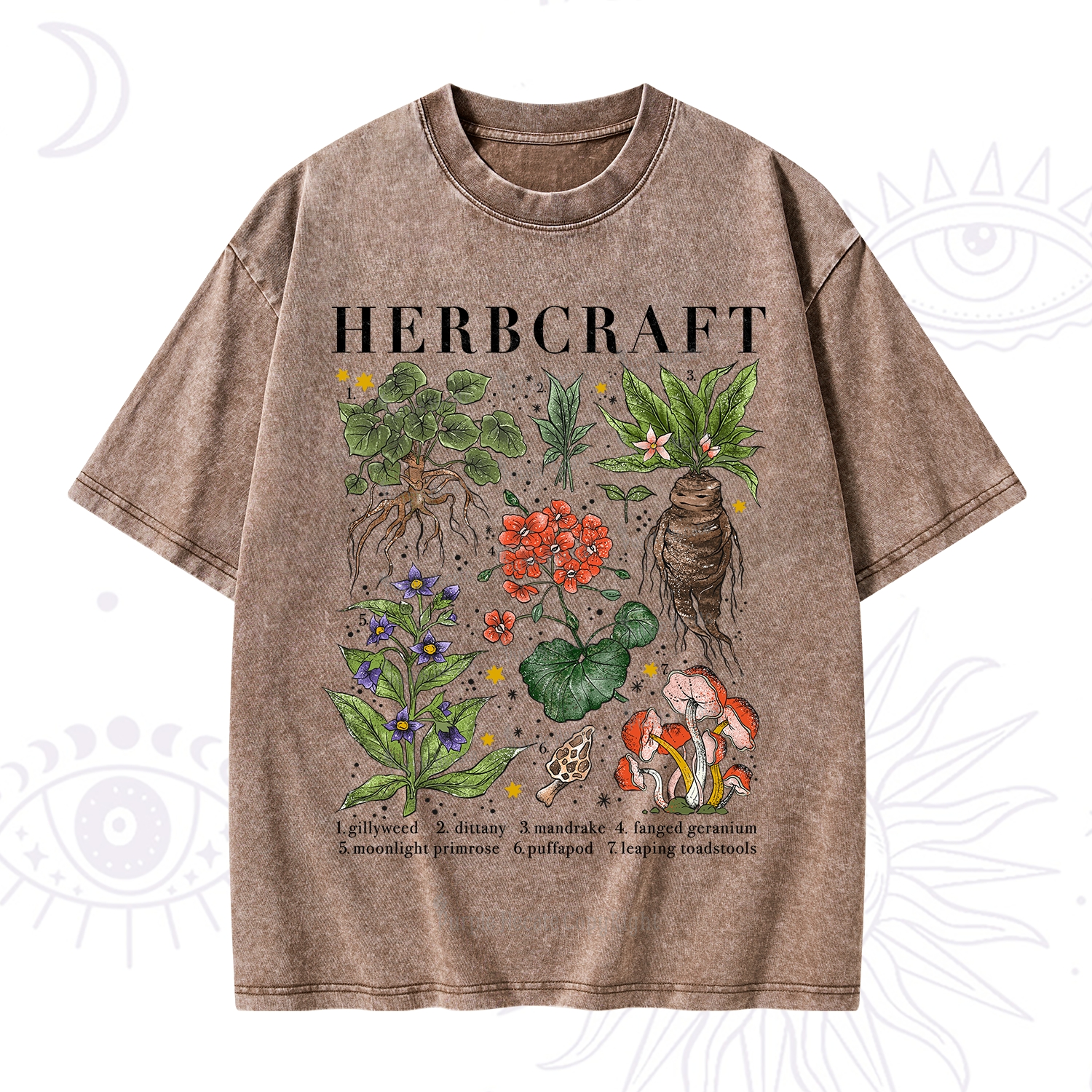 Purplehecate Magical Herbcraft Washed T-Shirt