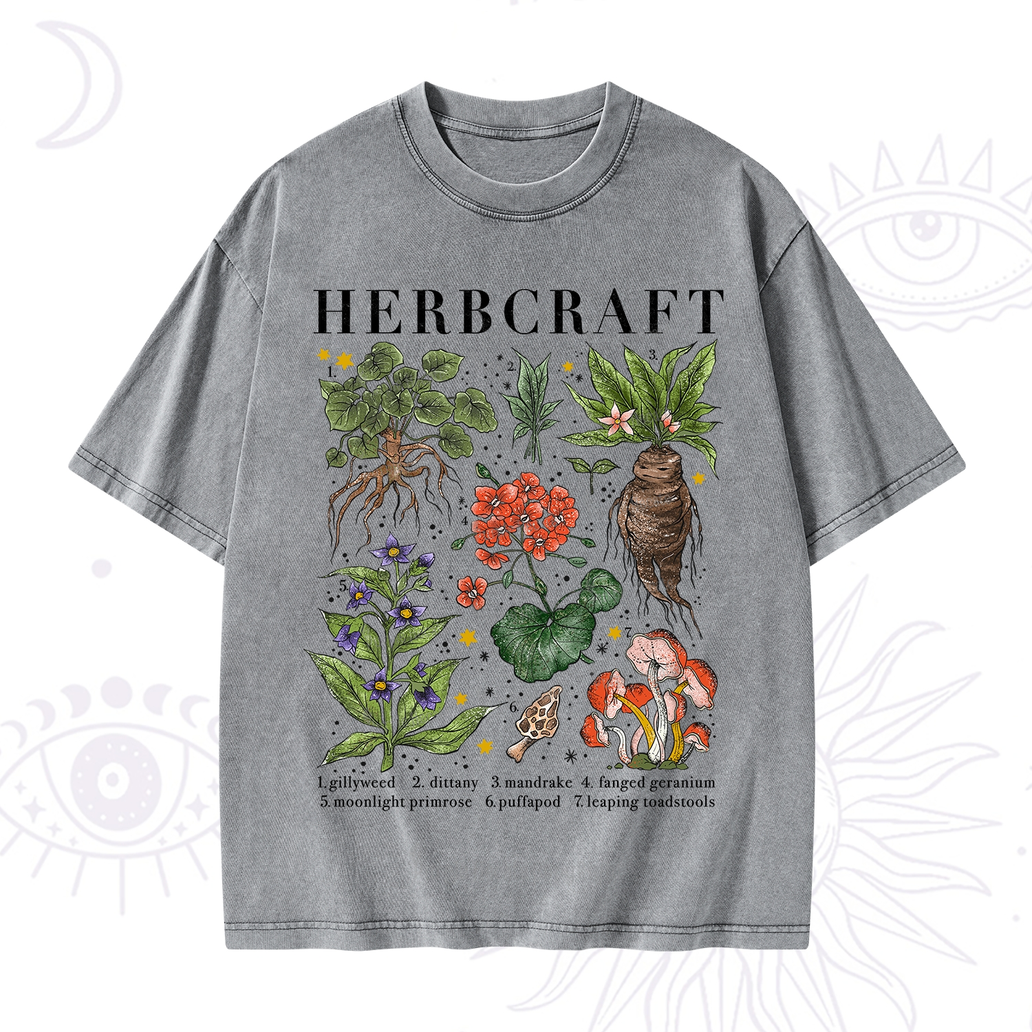 Purplehecate Magical Herbcraft Washed T-Shirt