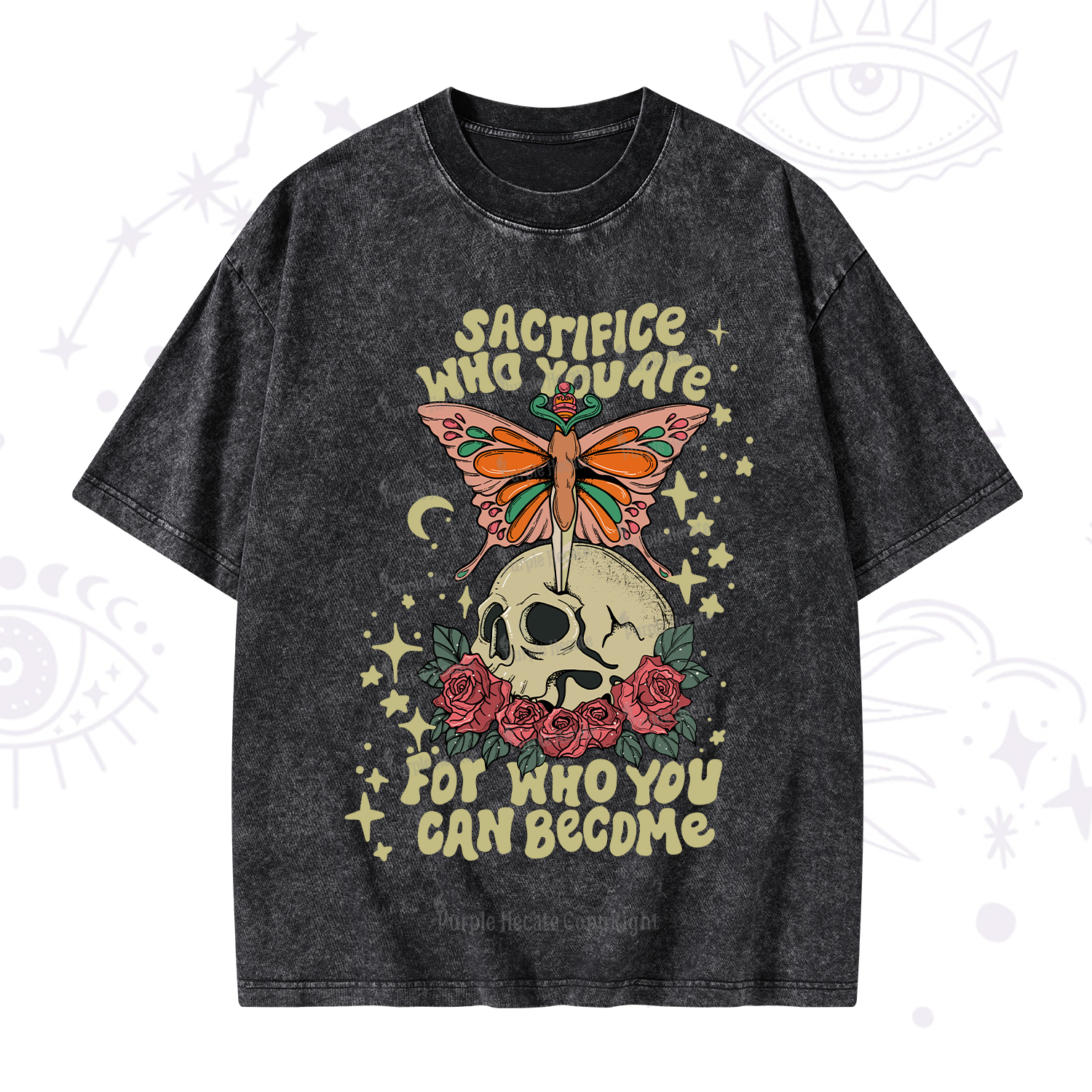 Purplehecate For Who You Can Become Washed T-Shirt
