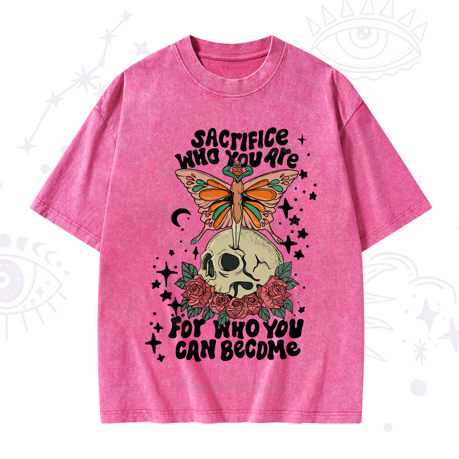 Purplehecate For Who You Can Become Washed T-Shirt