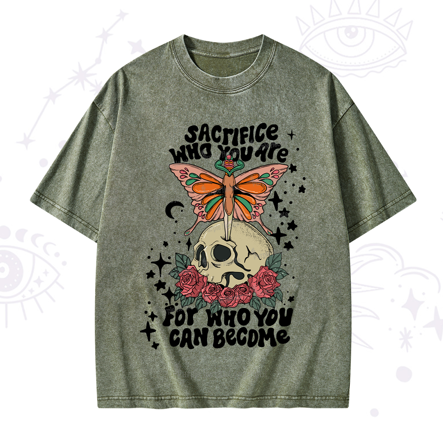 Purplehecate For Who You Can Become Washed T-Shirt