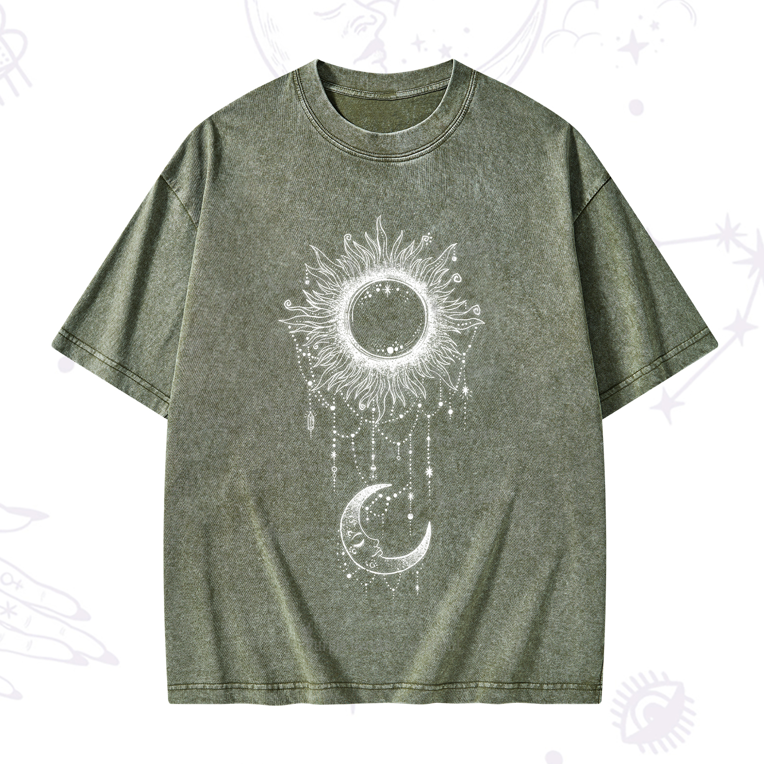 Purplehecate Radiance Of Sun And Moon Washed T-Shirt