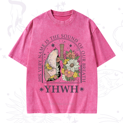 Purplehecate His Very Name Is The Sound Of Our Breath Washed T-Shirt