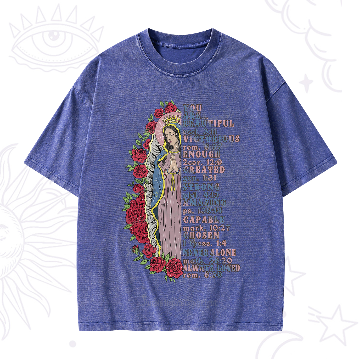 Purplehecate Biblical Blessings Washed T-Shirt