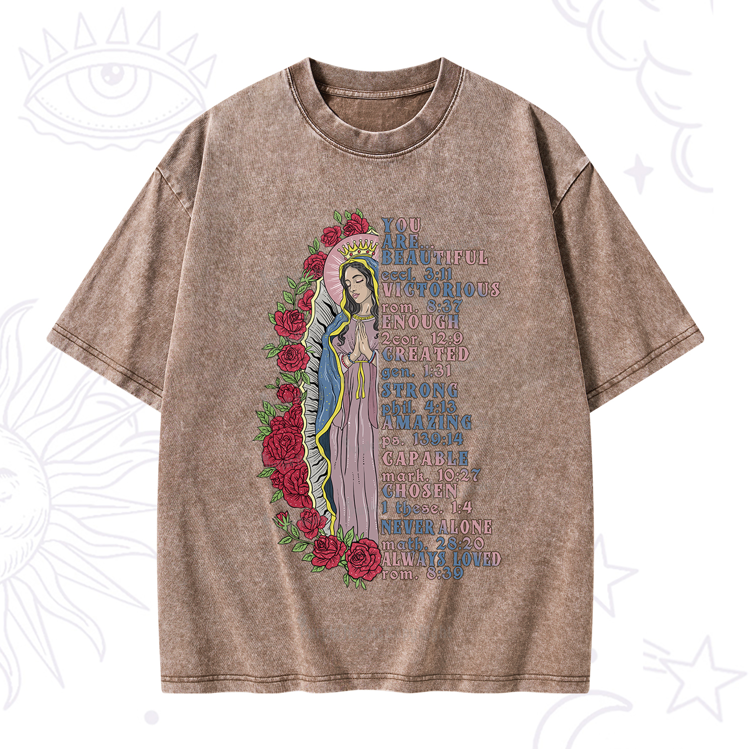 Purplehecate Biblical Blessings Washed T-Shirt