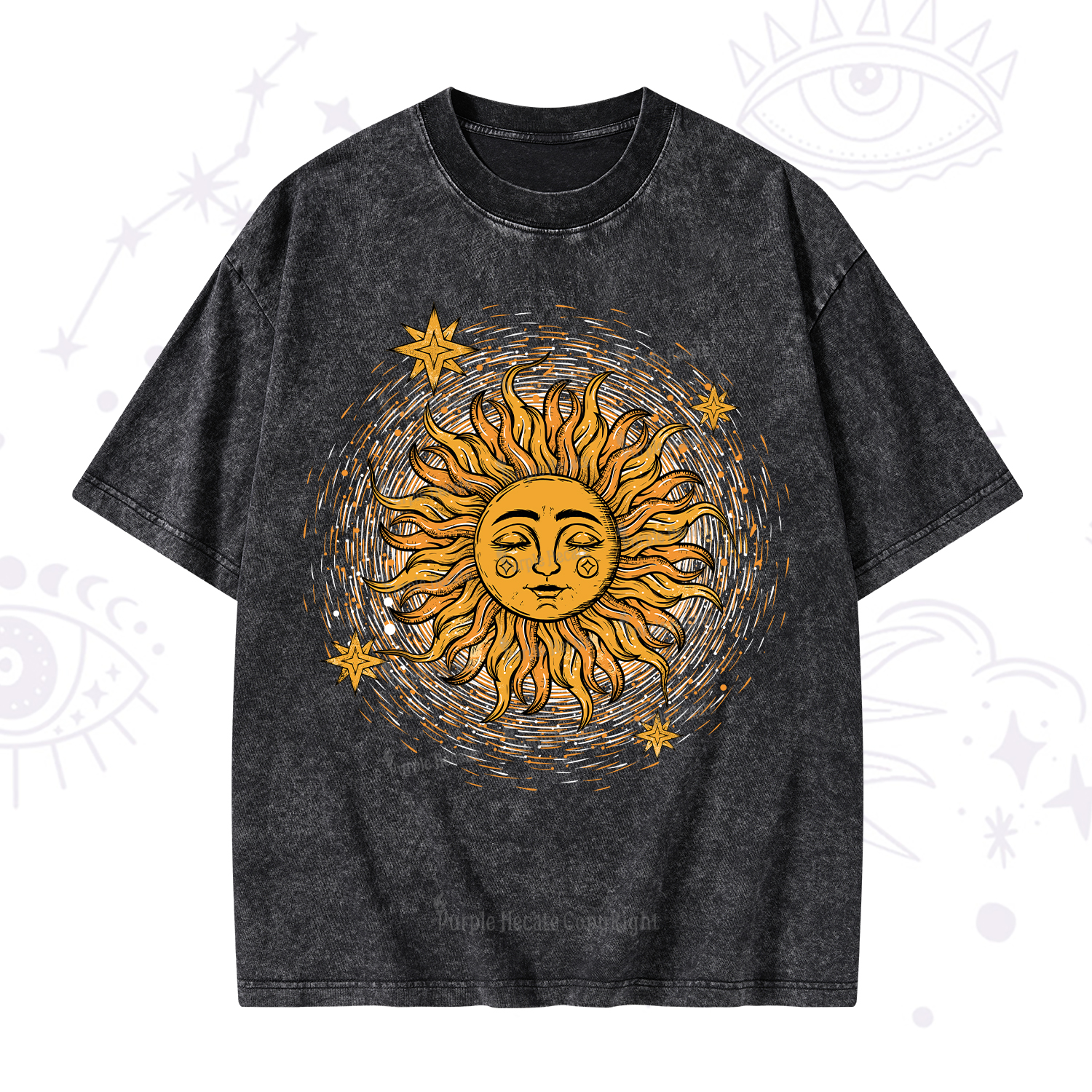Purplehecate Celestial Sun Washed T-Shirt