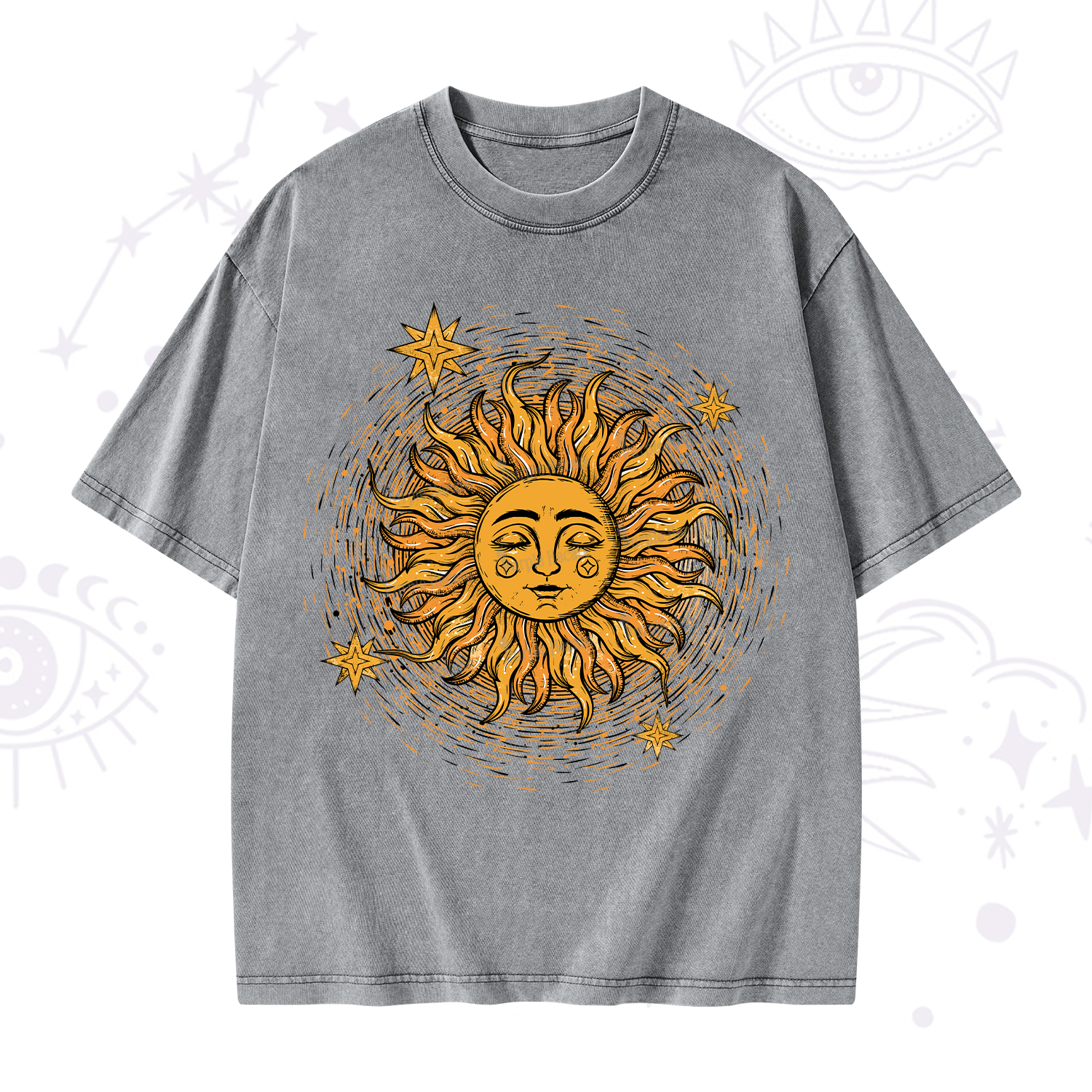 Purplehecate Celestial Sun Washed T-Shirt