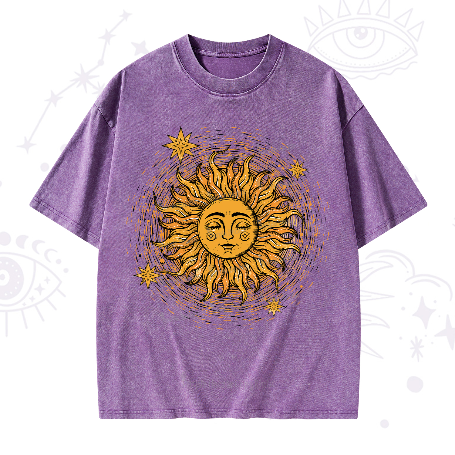 Purplehecate Celestial Sun Washed T-Shirt