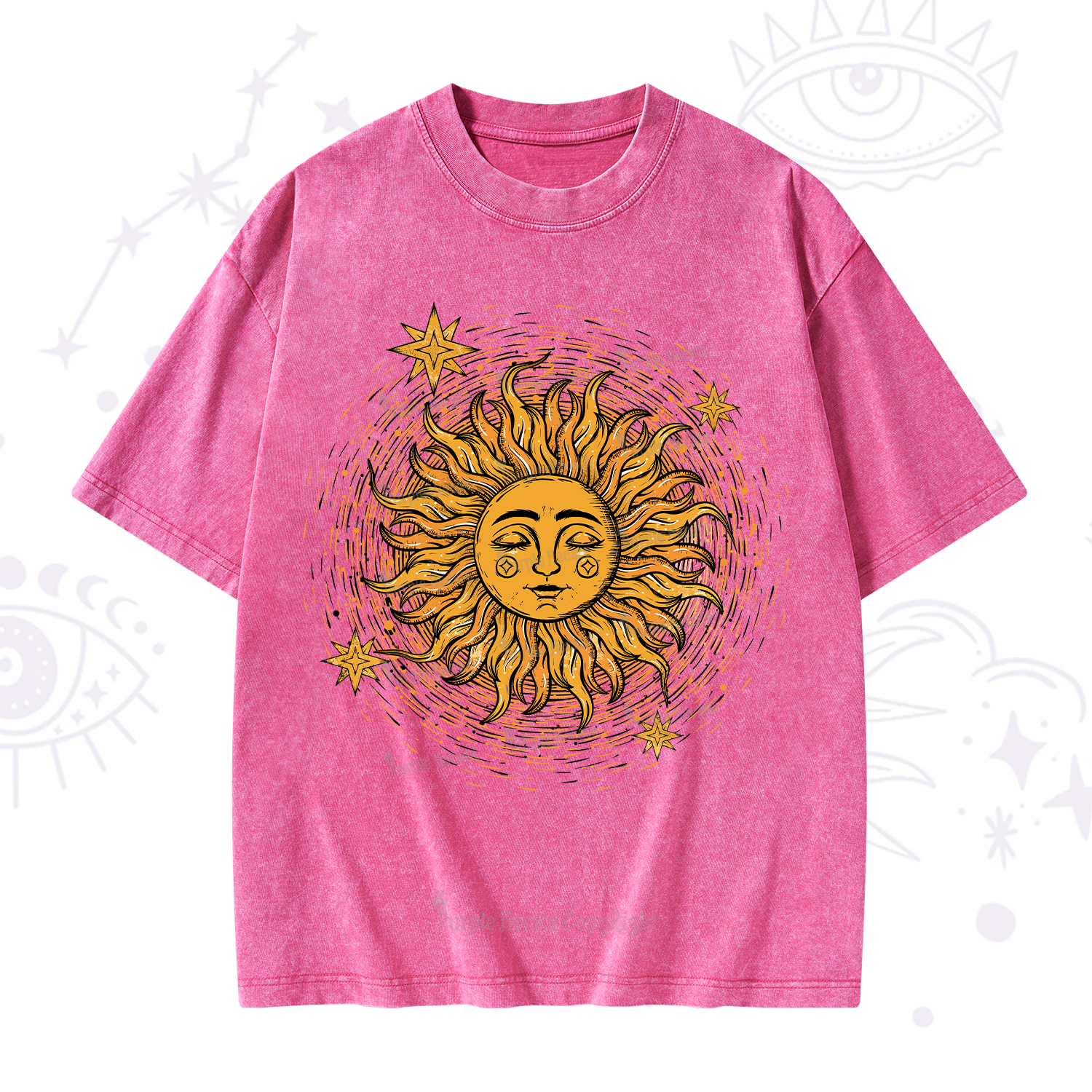 Purplehecate Celestial Sun Washed T-Shirt