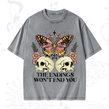 Purplehecate The Endings Won't End You Washed T-Shirt