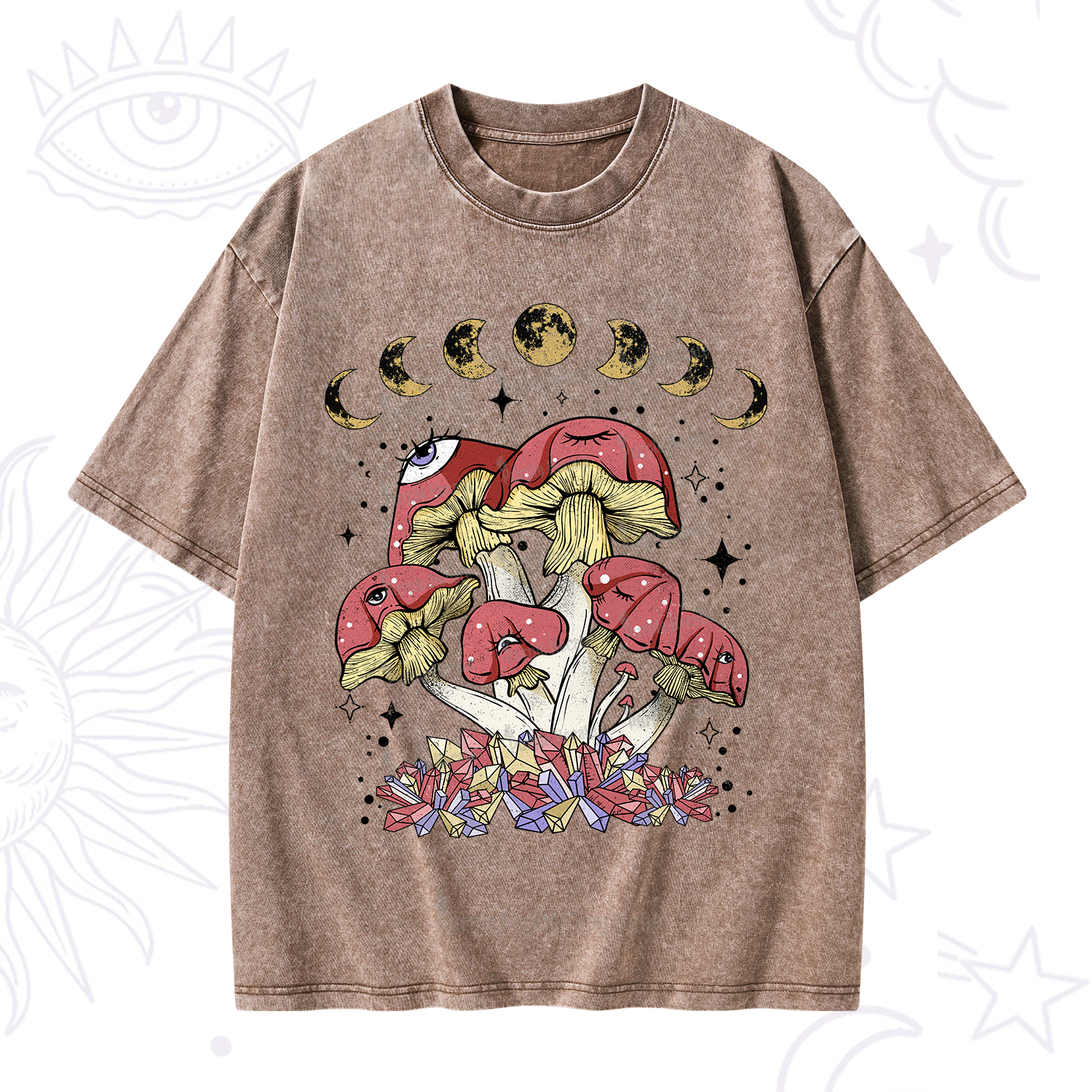 Purplehecate Magic Mushroom Washed T-Shirt