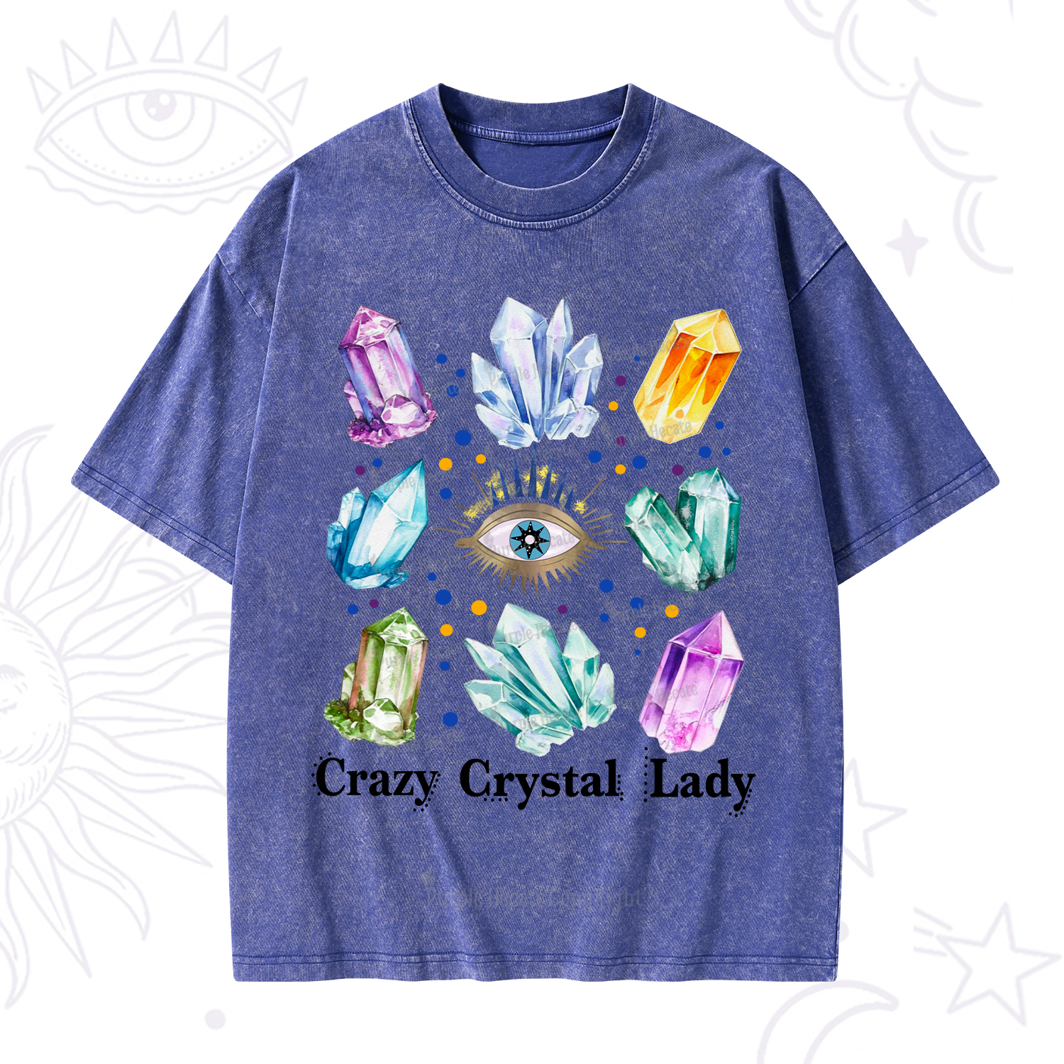 Purplehecate Crysral Lady Washed T-Shirt