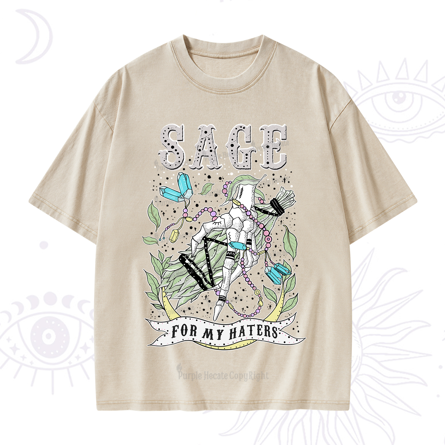 Purplehecate Sage For My Haters Washed T-Shirt